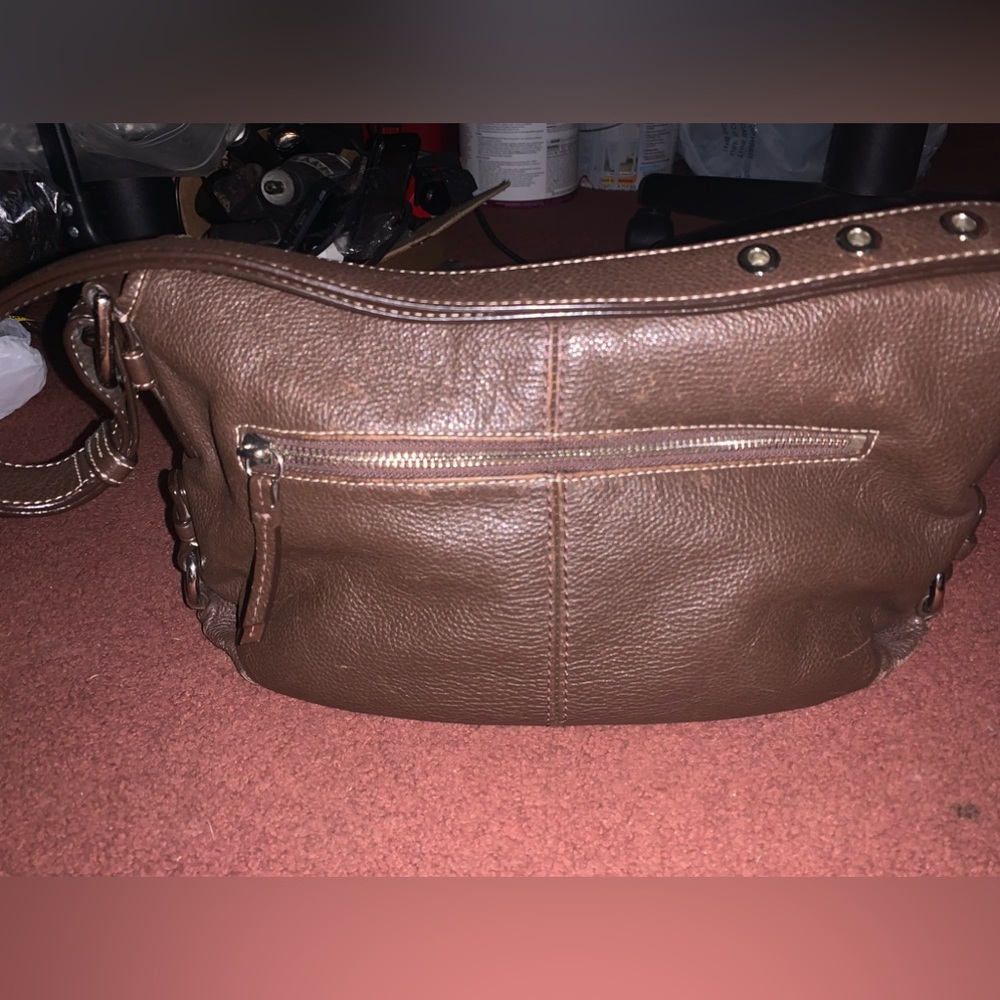 Coach Large Leather Hobo Shoulder Handbag